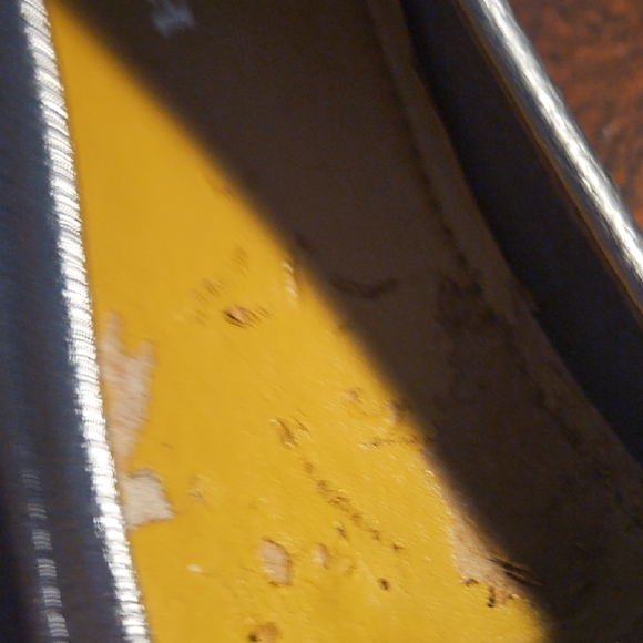 Coach Shimmering Silver Leather Loafers - Picture 7 of 7